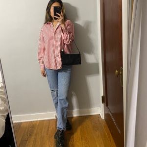 Pinstripe button down